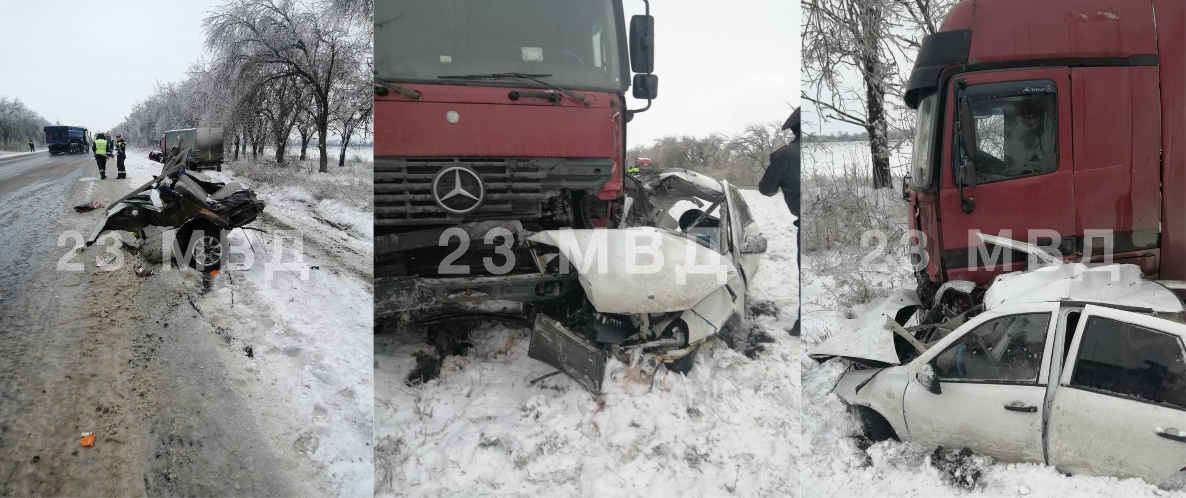 В Павловском районе двое людей погибли в ДТП с «Ладой» и фурой